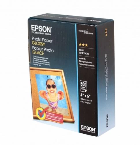 Фотопапір Epson, глянсовий, A6 (10x15), 200 г/м², 500 арк (C13S042549)