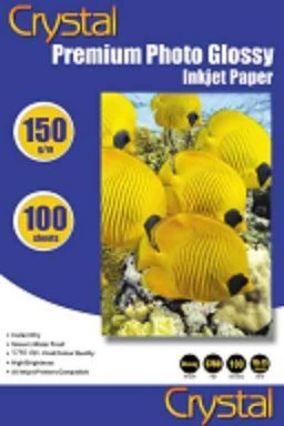 Фотопапір Crystal, глянсовий, A4, 150 г/м², 100 арк (GL-A4-150-100)