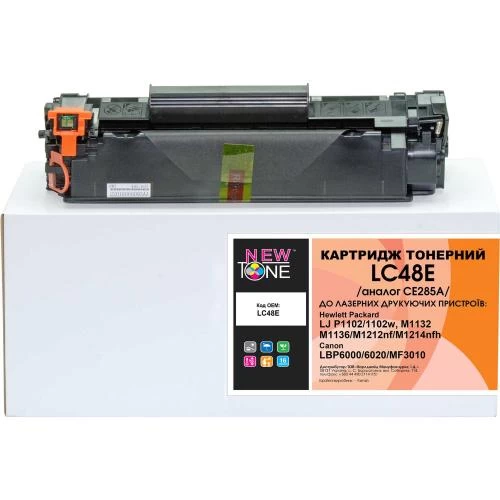 Картридж HP 85A (CE285A), Black, NewTone (LC48E)