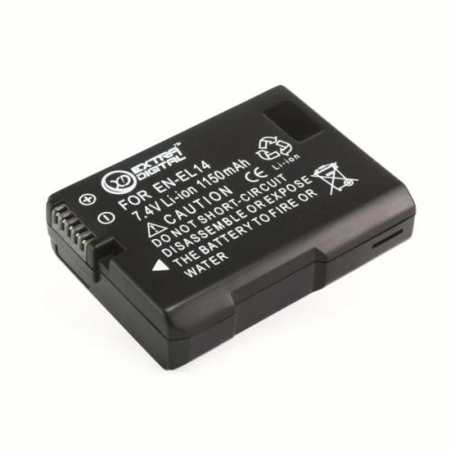 Акумулятор Nikon EN-EL14, Extradigital, 1150 mAh 7.4 V, Li-Ion (BDN2522)