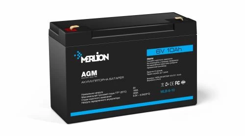Батарея для ДБЖ 6В 10Ач Merlion GP610F2 ШхДхВ 50х151х100