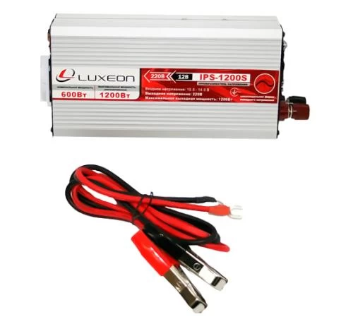 Инвертор LUXEON IPS-1200S чистая синусоида, преобразователь 12 в 220