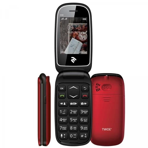Мобільний телефон 2E E181, Red Black, Dual Sim (708744071101)