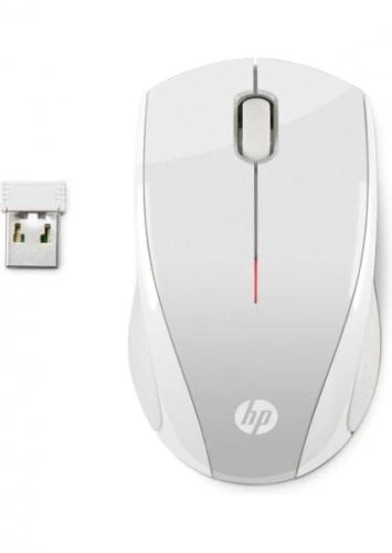 Миша бездротова HP X3000, White Silver, USB, 1200 dpi, 2.4 ГГц, 3 кнопки, 1хAA (2HW68AA)