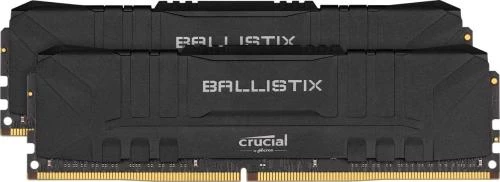 Память 8Gb x 2 (16Gb Kit) DDR4, 3000 MHz, Crucial Ballistix, Black (BL2K8G30C15U4B)