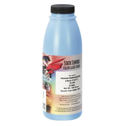 Тонер OKI C8600 C8800, Cyan, 160 г, Static Control (OKI88-160B-C)