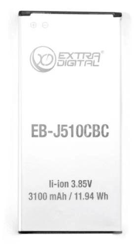 Акумулятор Samsung EB-J510CBC, Extradigital, 3100 mAh (BMR6483)