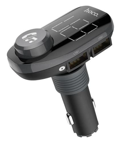 FM-трансмиттер Hoco E45 Happy route car wireless FM transmitter, Black