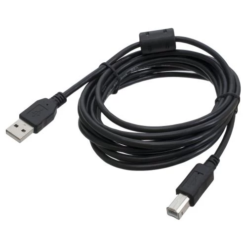 Кабель USB 2.0 AM - USB BM, 3 м, Black, Patron, ферритовый фильтр (PN-AMBM-30F)