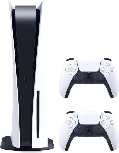 Игровая приставка Sony PlayStation 5, White, с Blu-ray приводом + дополнительный джойстик DualSense