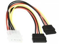 Переходник питания Molex (M) - 2 x SATA (F), 20 см, Atcom (16148)
