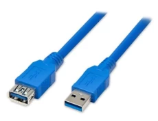 Кабель USB 3.0 AM - USB AF, 1.8 м, Blue, Atcom (6148)