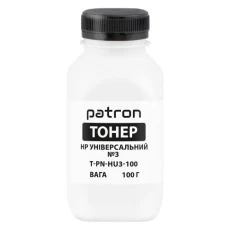 Тонер HP Універсальний №3 P1005/P1505/P2015/P2035/P2055/P4015, 100 г, Patron (PN-HU3-100)