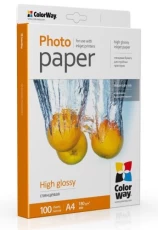 Фотобумага ColorWay, глянцевая, A4, 180 г/м², 100 л (PG180100A4)