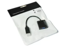 Перехідник DisplayPort (M) - VGA (F), Atcom, Black, 10 см (16851)