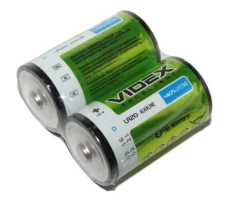 Батарейка D (LR20), щелочная, Videx, 2 шт, 1.5V, Shrink
