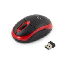 Мышь Esperanza Titanum TM116R Black-Red Wireless OPTiC, USB, 1 Wheel, 1000dpi