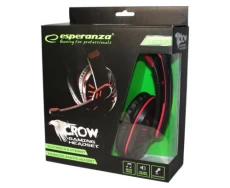 Наушники Esperanza "Crown", Black/Red (EGH330R)