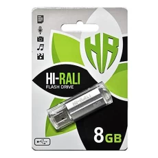 Флеш накопитель USB 8Gb Hi-Rali Corsair, Silver, USB 2.0 (HI-8GBCORSL)