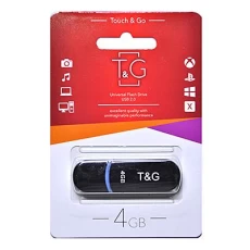 Флеш накопичувач USB 4Gb T&G Shorty TG012, Black, USB 2.0 (TG012-4GBBK)