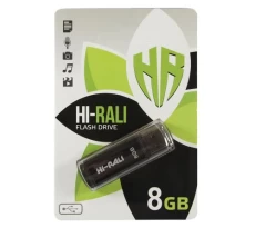 Флеш накопитель USB 8Gb Hi-Rali Stark, Black, USB 2.0 (HI-8GBSTBK)