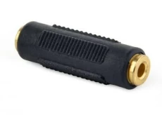 Переходник звуковой, 3.5 мм (F) - 3.5 мм (F), Black, Cablexpert (A-3.5FF-01)