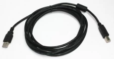 Кабель USB 2.0 AM - USB BM, 1.8 м, Black, Cablexpert, феритовий фільтр (CCF-USB2-AMBM-6)