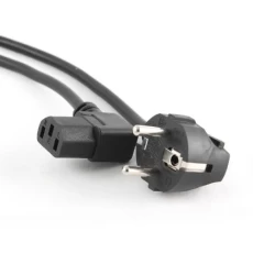 Кабель питания от сети PC-186, Black, 1.8 м, Cablexpert, угловой разъем (PC-186A-VDE)