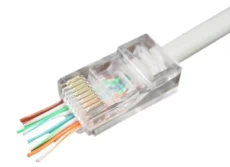 Конектор RJ45, UTP, 50 шт, Cablexpert, модульна вилка з наскрізними отворами (LC-PTU-01/50)