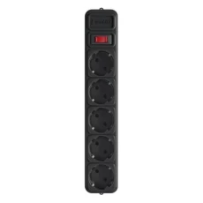 Фільтр мережевий Gembird, 5 розеток, 1.8 м, Black (SPG5-G-6B)