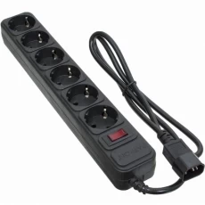 Фильтр сетевой для ИБП Patron, 6 розеток, 1 м, Black (SP-1063U)