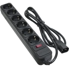Фильтр сетевой для ИБП Patron, 6 розеток, 2 м, Black (SP-1065U)