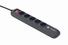 Фильтр сетевой EnerGenie, 5 розеток, 1.5 м, Black, 2xUSB (SPG5-U2-5)