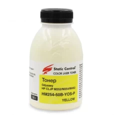 Тонер HP CLJ Pro M252/M452/M552/M553, Yellow, 50 г, Static Control (HM254-50B-YOS-P)
