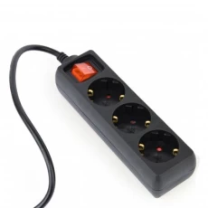Фильтр сетевой для ИБП EnerGenie, 3 розетки, 0.6 м, Black (EG-PSU3-01)