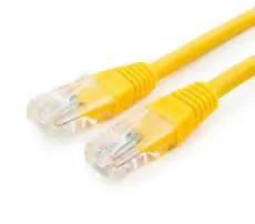 Патч-корд 1.5 м, UTP, Yellow, 2E, литой, RJ45, кат.5е (2E-PC5ECA-150YLW)