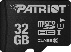 Карта памяти microSDHC, 32Gb, Patriot LX, без адаптера (PSF32GMDC10)