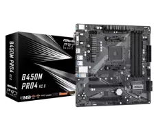 Мат.плата AM4 (B450) AsRock B450M Pro4 R2.0