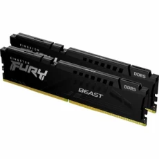 Память 16Gb x 2 (32Gb Kit) DDR5, 5200 MHz, Kingston Fury Beast, Black (KF552C40BBK2-32)