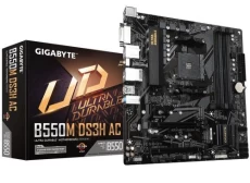 Мат.плата AM4 (B550) Gigabyte B550M DS3H AC