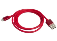 Кабель USB - Lightning 1 м Patron, Red, 2.4A (PN-LIGHT-1M-R)
