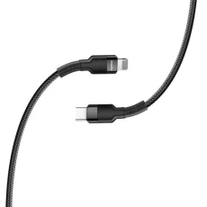 Кабель USB Type-C - Lightning 0.3 м ColorWay, Black, PD, 3.0 A (CW-CBPDCL054-BK)