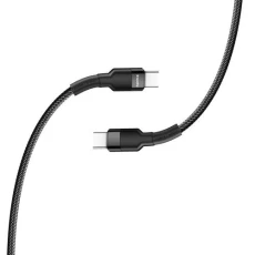 Кабель USB Type-C - USB Type-C 0.3 м ColorWay, Black, PD, 3.0A (CW-CBPDCC054-BK)