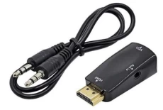 Адаптер HDMI (M) - VGA (F), STLab, Black, аудіокабель (U-991)