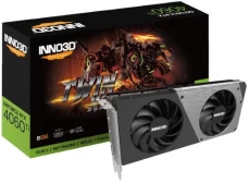 Видеокарта GeForce RTX 4060 Ti, Inno3D, TWIN X2, 8Gb GDDR6 (N406T2-08D6-171153N)