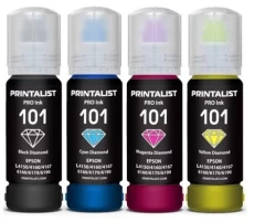Комплект чернил Printalist 101, 4x70 мл, пигментные/водорастворимые (PL101SET)
