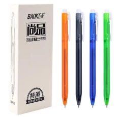 Ручка масляна 0.7 мм, Baoke, синя, автоматична, 1 од (B60-blue)