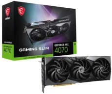 Відеокарта GeForce RTX 4070, MSI, GAMING SLIM, 12Gb GDDR6X (RTX 4070 GAMING SLIM 12G)