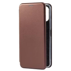 Чехол-книжка для смартфона Xiaomi Redmi 12, Premium Leather Case Marsala