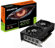 Відеокарта GeForce RTX 4070, Gigabyte, WINDFORCE 2X OC, 12Gb GDDR6X (GV-N4070WF2OC-12GD)